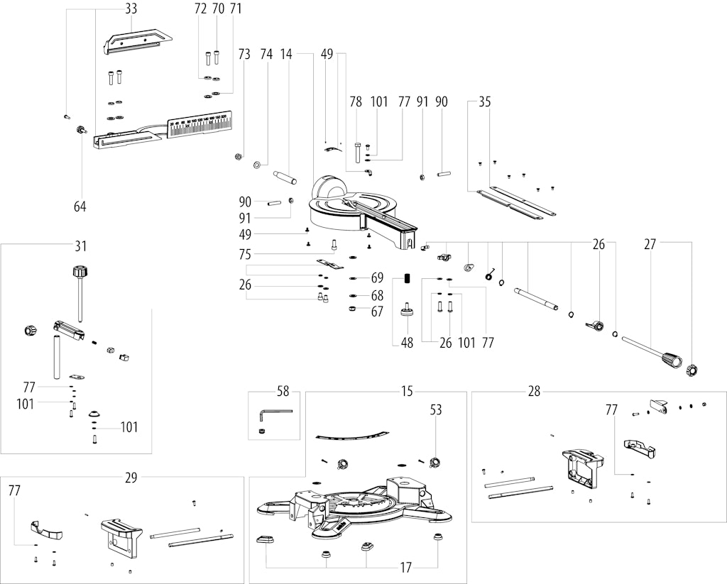 Explosionszeichnung Ersatzteile