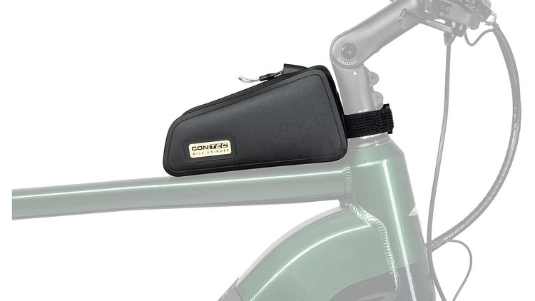 CONTEC Rahmentasche Mile Grinder Top Tube 1.2 schwarz mitte Befestigung am Oberrohr durch Befestigun