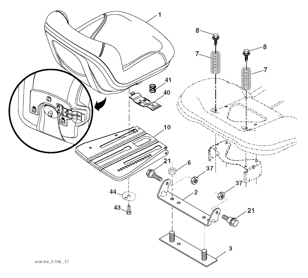 Explosionszeichnung Ersatzteile