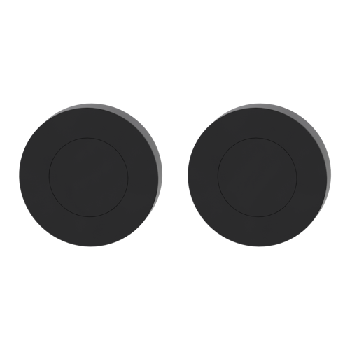 Griffwerk Rosettenpaar rund GK4 -Graphitschwarz Schraubtechnik -BL