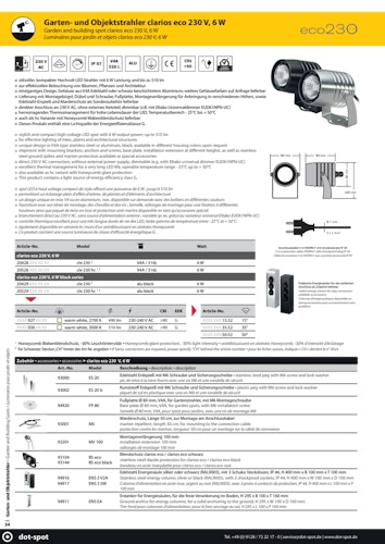 DotSpot cle 230; black; 6 W; 3000 K; 50°, RST