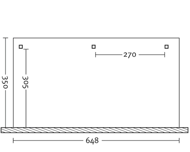 Skan Holz Terrassenüberdachung Rimini Douglasie mit Mittelpfosten Breite 648 cm