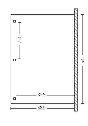 Skan Holz Terrassenüberdachung Venezia mit Mittelpfosten Breite 541 cm