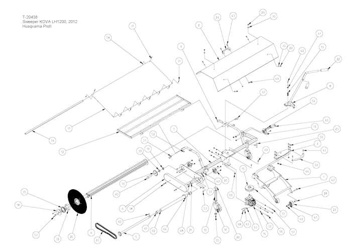 Husqvarna Zubehör für Aufsitzmäher 966796301 Kehrbürste