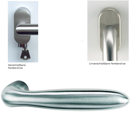 GRIFFWERK Fenstergriff VERONICA in Edelstahl matt