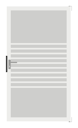 Vorschaubild GroJa Ambiente Einzeltor 100 x 180 cm mit Alurahmen EV1