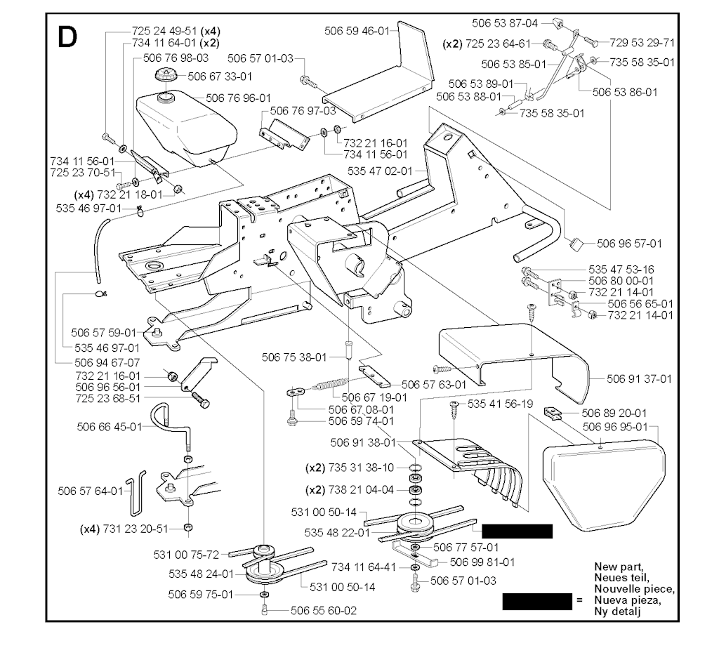Explosionszeichnung Ersatzteile