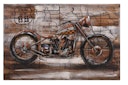 Vorschaubild 3D Metallbild Motorrad 120 x 80 cm, Holz / Stahlblech
