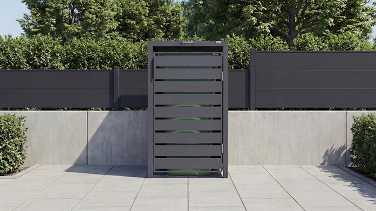 Weka Metall Mülltonnenbox Gary (für 1-4 Mülltonnen)