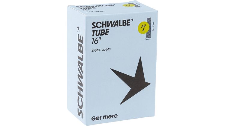 Schwalbe Schlauch Nr. 3 16 Zoll Schraderventil (AV), 40 mm