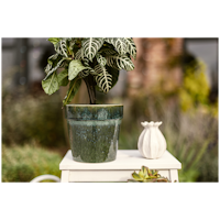 Wikholm form Design Pflanzgefäß / Blumentopf Terrakotta 2er Set ⌀ 15,5 x H:15 cm & 19 x H: 18 cm 