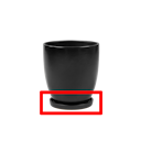 Vorschaubild Wikholm form Design Untersetzer schwarz 3er Set ⌀ 19/23/28,5 cm