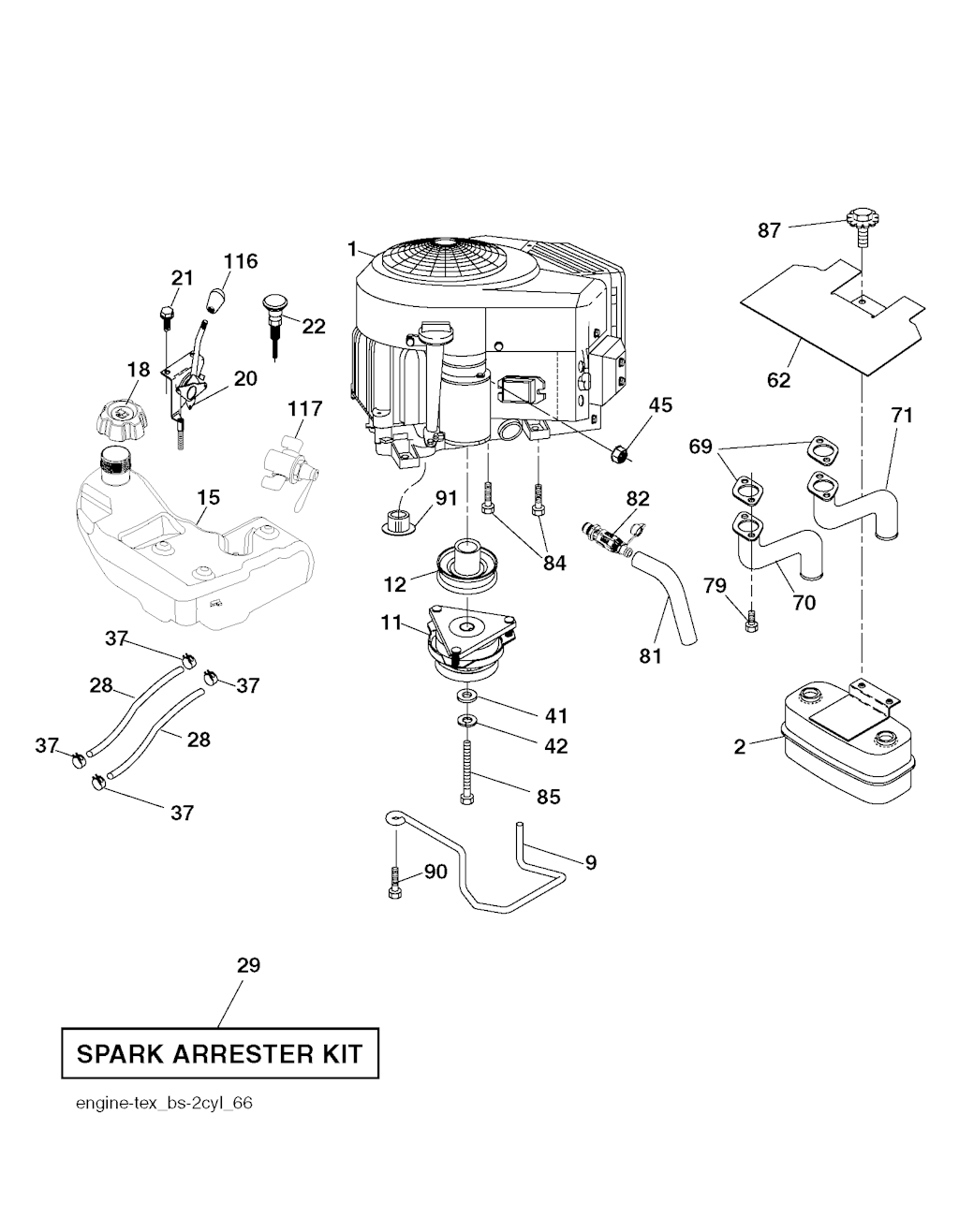 Explosionszeichnung Ersatzteile