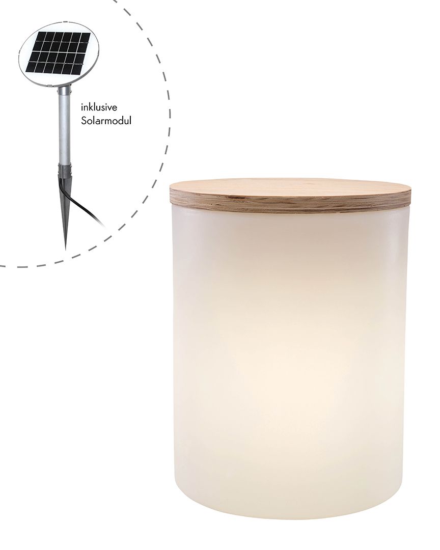 8 seasons design Solar LED-Dekoleuchte Shining Drum