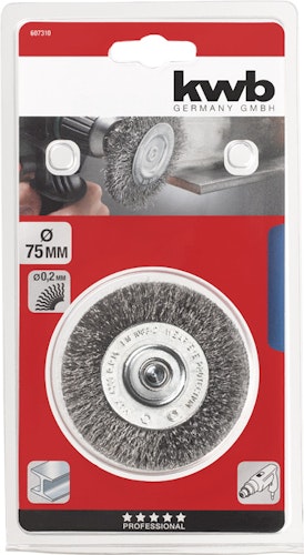 kwb Scheibenbürste fein 75 mm SB 607310