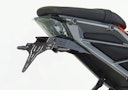 Vorschaubild PROTECH V-SHAPE Kennzeichenhalter SET mit Reflektor und Beleuchtung Alu & Stahl Schwarz für KTM 390 Duke, 125 Duke