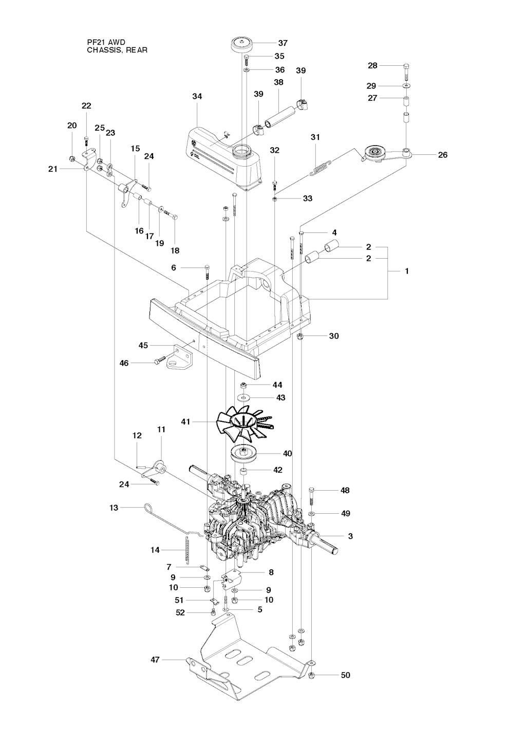 Explosionszeichnung Ersatzteile
