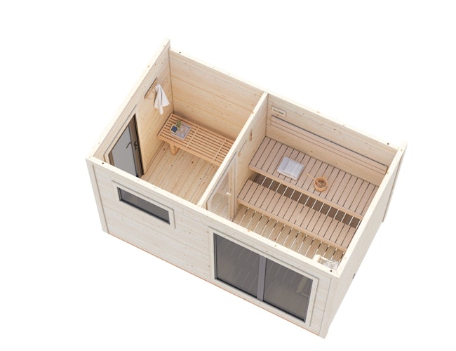 Palmako Gartensauna Grace 8,2 m² - 56 mm