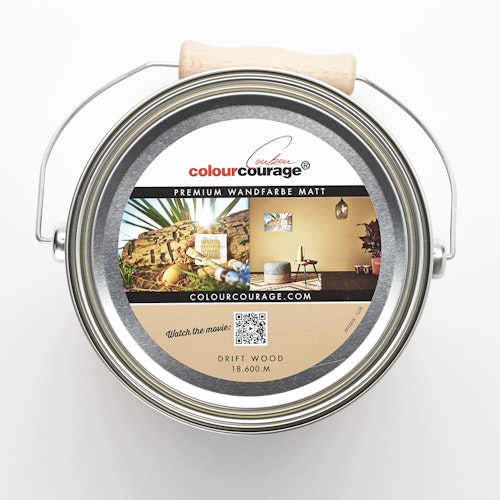 colourcourage® Premium Wandfarbe matt Drift Wood