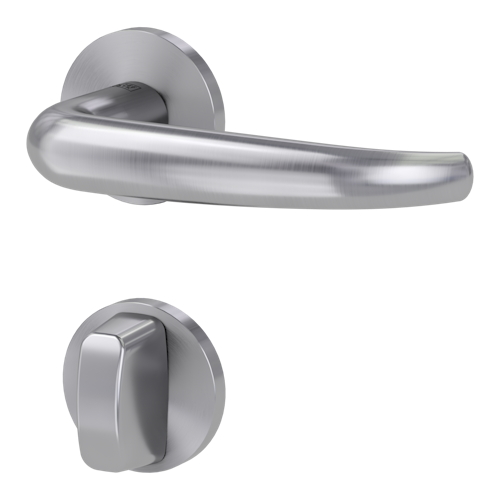 Griffwerk VAYA 194 ALDA fast2fix Fast2Fix GK3 Rosetten rund WC rot/weiß Edelstahl matt