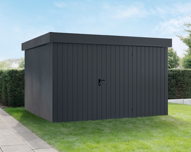 Hörmann Metall-Gerätehaus EcoStar EuroLine EFD mit Flachdach