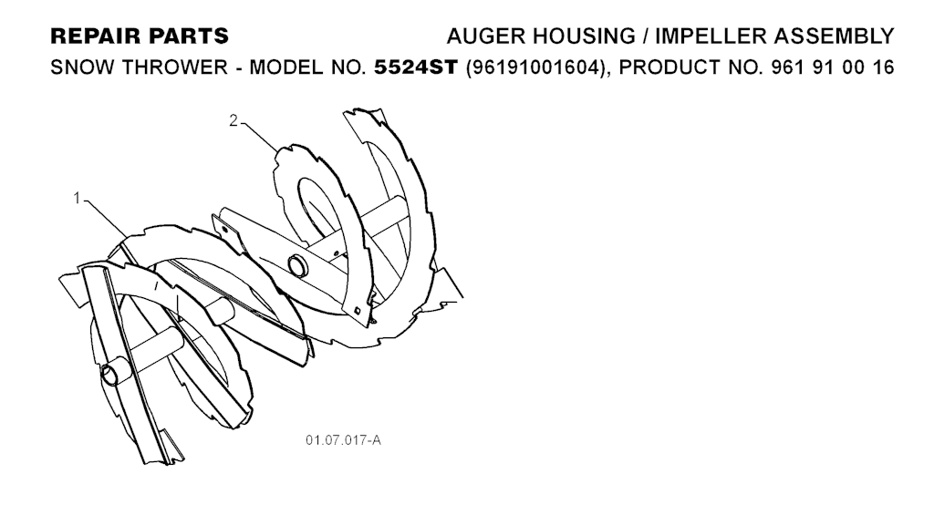 Explosionszeichnung Ersatzteile