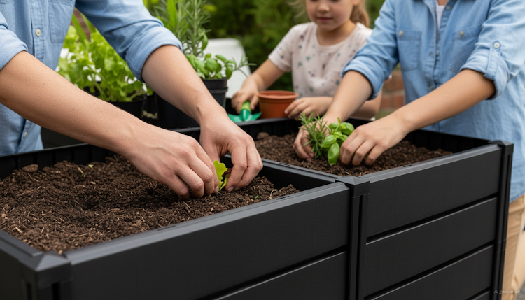 KHW Hochbeet Demeter Größe XL - B 158 x T 82 x H 61 cm - 672 l