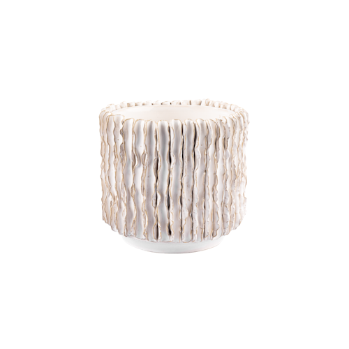 Wikholm form Design Pflanzgefäß / Blumentopf Terrakotta creme ⌀ 15 x H 17 cm