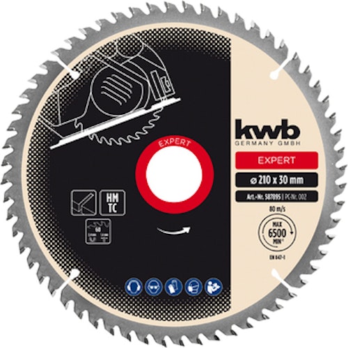 kwb Kreissägeblattsatz 3tlg. 210x30mm 587895