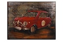 Vorschaubild 3D Metallbild rotes Auto 100 x 80 cm, Stahlblech