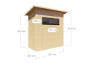 Vorschaubild Bertilo Gartenhaus Pent Modern 1 - 18 mm