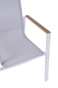 Vorschaubild Garden Pleasure Stapelstuhl VENICE 2er Set, Aluminium Weiß / Kunststoffgewebe Hellgrau