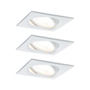 Vorschaubild Paulmann Einbauleuchte Nova 3er Set LED 3x6,5W weiß eckig