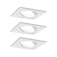 Paulmann Einbauleuchte Nova 3er Set LED 3x6,5W weiß eckig