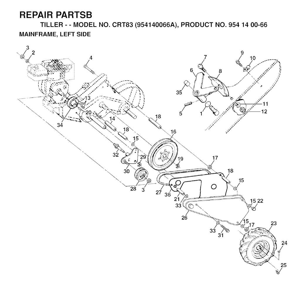 Explosionszeichnung Ersatzteile