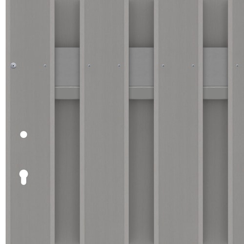 TraumGarten Jumbo WPC Alu-Design Einzeltor 980 x 1790 mm