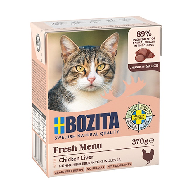 Bozita Häppchen in Gelee 370 Gramm KatzennassfutterVorschaubild