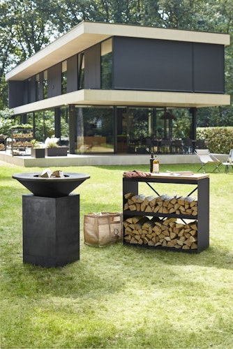 OFYR Holzregal Wood Storage Black Dressoir