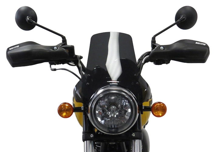 BODYSTYLE Handprotektoren ABS Kunststoff schwarz-matt für ROYAL ENFIELD Guerilla 450, HNTR 350, Super Meteor 650