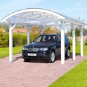 Vorschaubild Skan Holz Franken - Bogendach Einzelcarport aus Leimholz Breite 376 cm