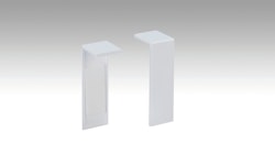 MEISTER Verbindungsstück Fußleiste Profil 8PK/18PK (2 Stk./VPE selbstklebend)  Weiß 2001