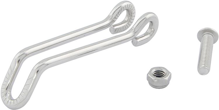 Busch + Müller Scheinwerferhalter 474DL 80 mm silber