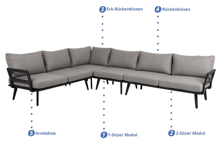 Brafab Rückenkissen VILLAC, Olefin (100 % Polypropylen) - Abverkauf 