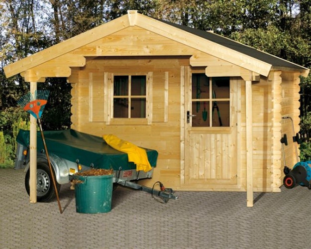 Skan Holz 28 mm Gartenhaus Como