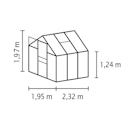 Vorschaubild Vitavia Gewächshaus Calypso 4400 inkl. 1 Dachfenster - 4,4 m²