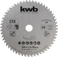 kwb Hk-Sägebl.CV Ø130x1,2x16 Z28 581822