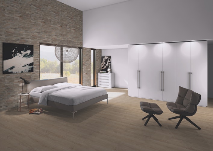 INDO rustikale Holzwandverkleidung Teak DA52050GS Gun Smoked