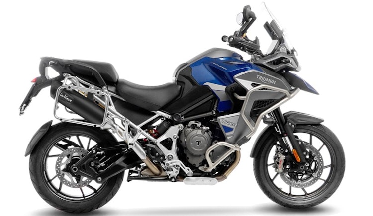 LeoVince SLIP-ON Edelstahl SBK NERO für TRIUMPH TIGER 1200 GT/RALLY