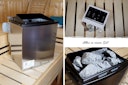 Vorschaubild Karibu 11 kW Bio-Kombiofen Saunaofen anthrazit inkl. Steuergerät EASY weiß - Sparset