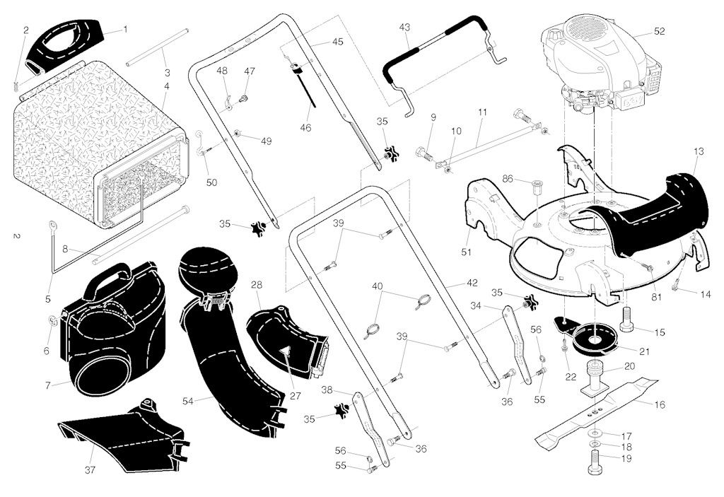 Explosionszeichnung Ersatzteile